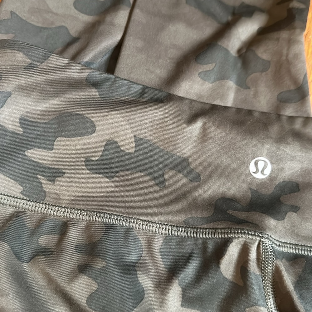 Lululemon Green Camo Leggings